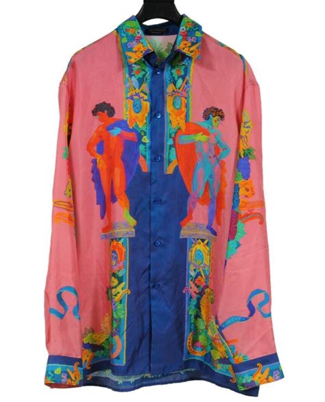 andy dixon versace shirt|Versace Mens Andy Dixon Caravaggio Button Down Shirt Size .